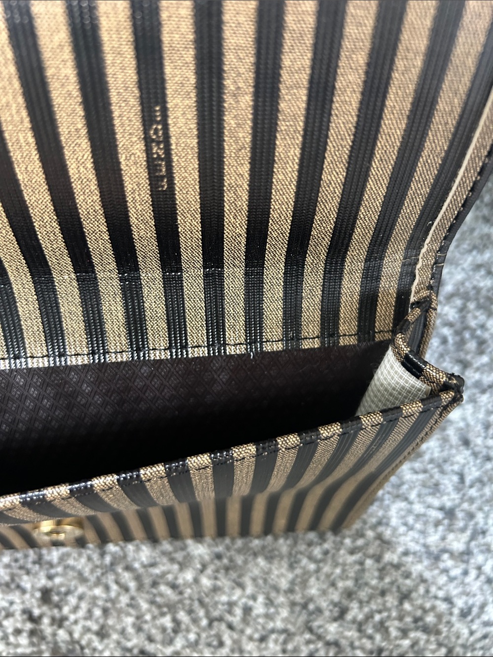Striped Canvas Clutch - Picture 11 of 13